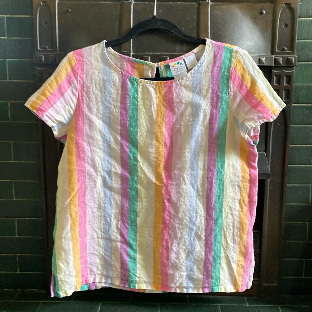 Women’s C&C california linen shirt size small